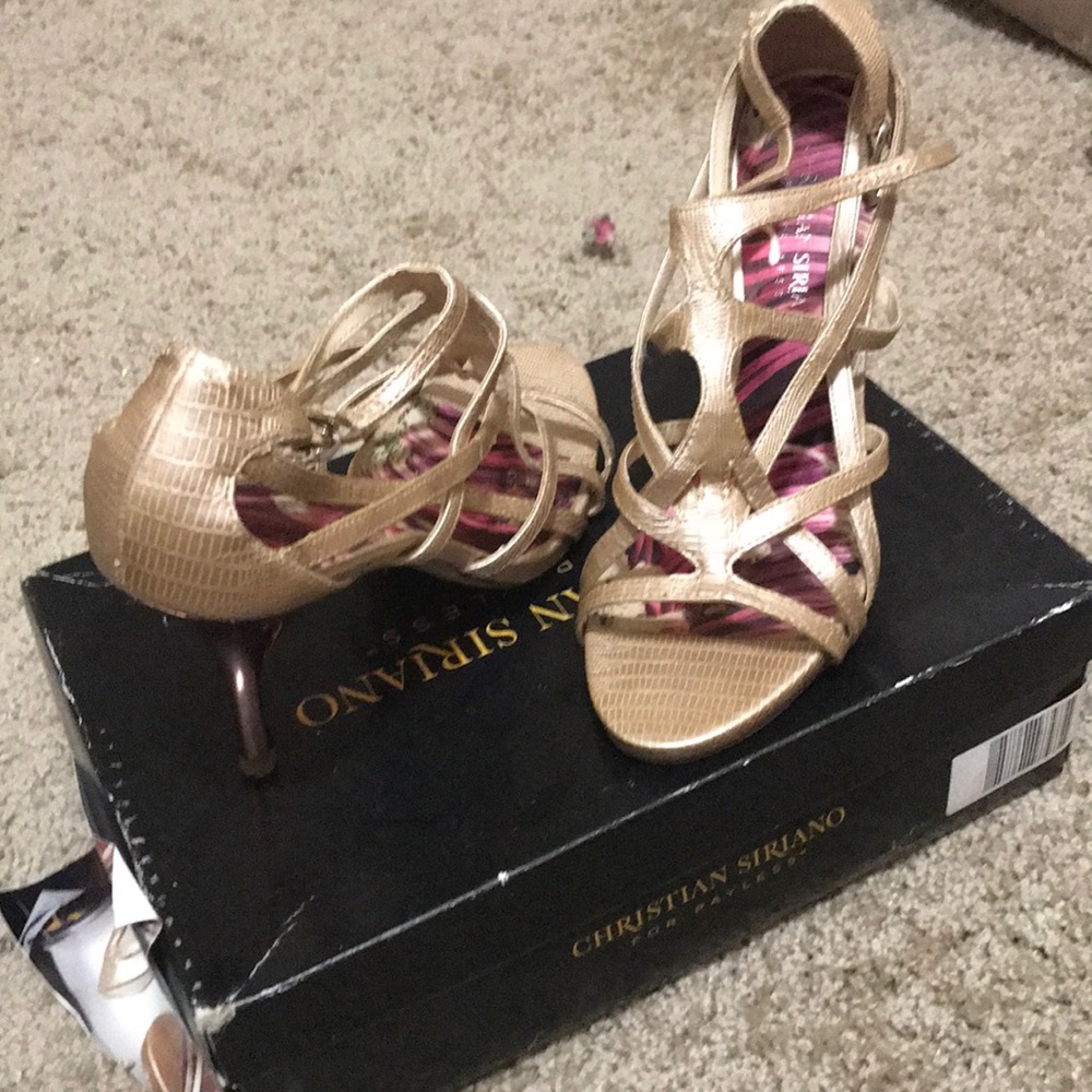 Gold Strappy sandal